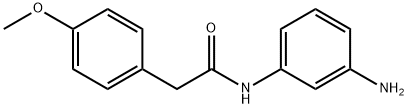 N-(3-Aminophenyl)-2-(4-methoxyphenyl)acetamide Struktur