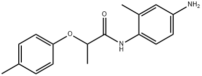 N-(4-Amino-2-methylphenyl)-2-(4-methylphenoxy)-propanamide Struktur