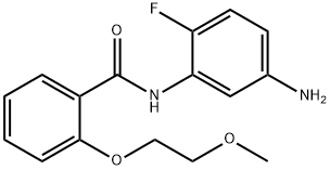 N-(5-Amino-2-fluorophenyl)-2-(2-methoxyethoxy)-benzamide Struktur