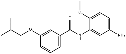 N-(5-Amino-2-methoxyphenyl)-3-isobutoxybenzamide Struktur