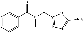 N-[(5-Amino-1,3,4-oxadiazol-2-yl)methyl]-N-methylbenzamide Struktur