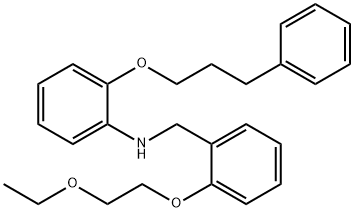 N-[2-(2-Ethoxyethoxy)benzyl]-2-(3-phenylpropoxy)aniline Struktur