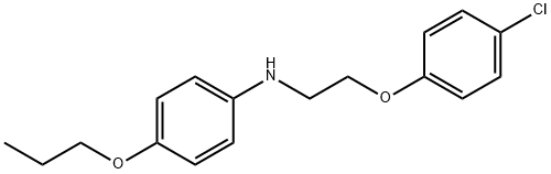 N-[2-(4-Chlorophenoxy)ethyl]-4-propoxyaniline Struktur