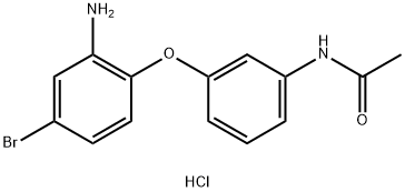 N-[3-(2-Amino-4-bromophenoxy)phenyl]acetamidehydrochloride Struktur