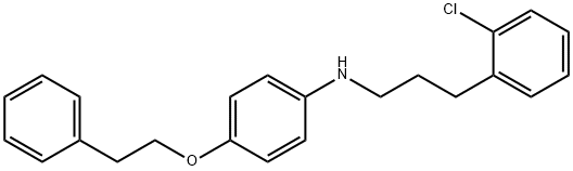 N-[3-(2-Chlorophenyl)propyl]-4-(phenethyloxy)aniline Struktur