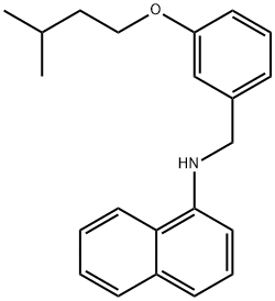 N-[3-(Isopentyloxy)benzyl]-1-naphthalenamine Struktur