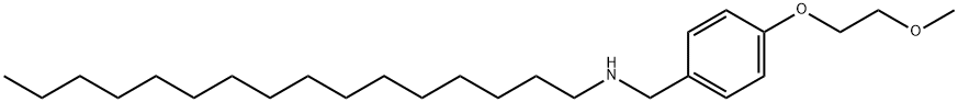 N-[4-(2-Methoxyethoxy)benzyl]-1-hexadecanamine Struktur