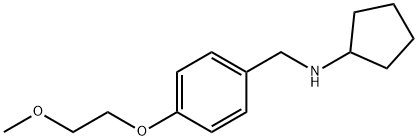 N-[4-(2-Methoxyethoxy)benzyl]cyclopentanamine Struktur