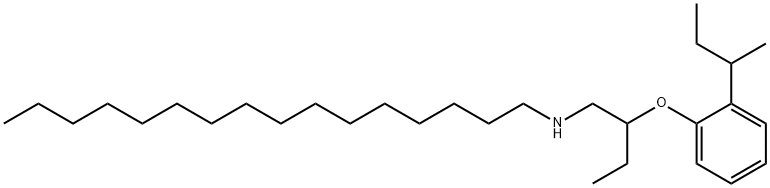 N-{2-[2-(sec-Butyl)phenoxy]butyl}-1-hexadecanamine Struktur