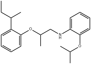 N-{2-[2-(sec-Butyl)phenoxy]propyl}-2-isopropoxyaniline Struktur