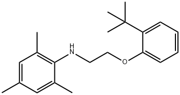 N-{2-[2-(tert-Butyl)phenoxy]ethyl}-2,4,6-trimethylaniline Struktur