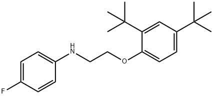 N-{2-[2,4-Di(tert-butyl)phenoxy]ethyl}-4-fluoroaniline Struktur