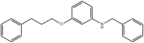 N-Benzyl-3-(3-phenylpropoxy)aniline Struktur