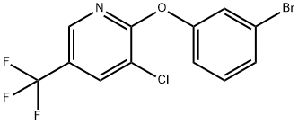 2-(3-bromophenoxy)-3-chloro-5-(trifluoromethyl)pyridine Struktur