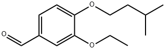 3-ethoxy-4-(3-methylbutoxy)benzaldehyde Struktur