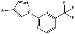 2-(4-Bromo-1H-pyrazol-1-yl)-4-(trifluoromethyl)pyrimidine Struktur