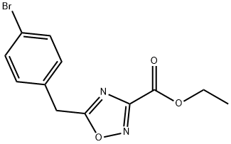 Ethyl  5-(4-Bromobenzyl)-1,2,4-oxadiazole-3-carboxylate Struktur