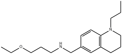 (3-ethoxypropyl)[(1-propyl-1,2,3,4-tetrahydroquinolin-6-yl)methyl]amine Struktur