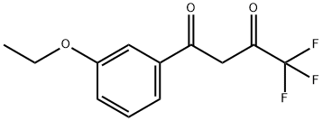 1-(3-ethoxyphenyl)-4,4,4-trifluorobutane-1,3-dione Struktur