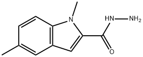 1,5-dimethyl-1H-indole-2-carbohydrazide Struktur