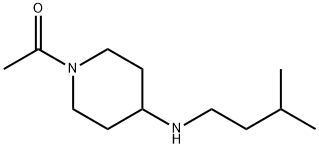 1-acetyl-N-(3-methylbutyl)piperidin-4-amine Struktur