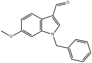 1-benzyl-6-methoxy-1H-indole-3-carbaldehyde Struktur