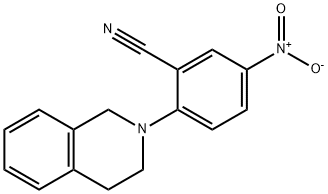 2-(3,4-dihydroisoquinolin-2(1H)-yl)-5-nitrobenzonitrile Struktur