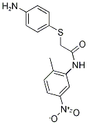 2-[(4-aminophenyl)thio]-N-(2-methyl-5-nitrophenyl)acetamide Struktur