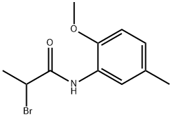 2-bromo-N-(2-methoxy-5-methylphenyl)propanamide Struktur