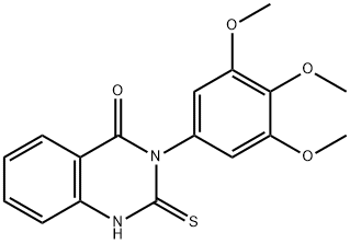 2-mercapto-3-(3,4,5-trimethoxyphenyl)quinazolin-4(3H)-one Struktur