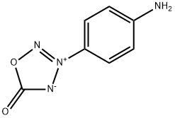 3-(4-aminophenyl)-1,2,3,4-oxatriazol-3-ium-5-olate Struktur