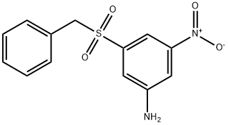 3-(benzylsulfonyl)-5-nitroaniline Struktur