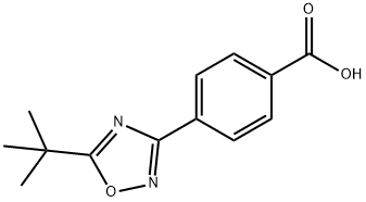 4-(5-tert-butyl-1,2,4-oxadiazol-3-yl)benzoic acid Struktur