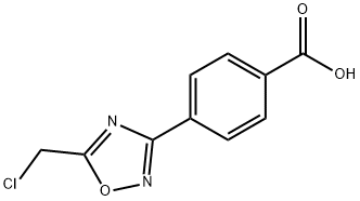 4-[5-(chloromethyl)-1,2,4-oxadiazol-3-yl]benzoic acid Struktur