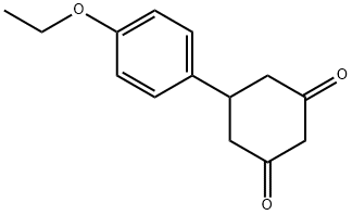 5-(4-ethoxyphenyl)cyclohexane-1,3-dione Struktur