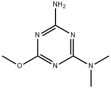 6-methoxy-N,N-dimethyl-1,3,5-triazine-2,4-diamine Struktur