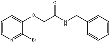 N-benzyl-2-[(2-bromopyridin-3-yl)oxy]acetamide Struktur