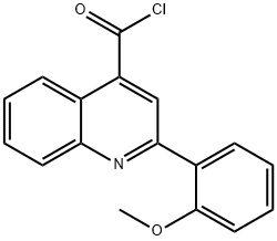 2-(2-methoxyphenyl)quinoline-4-carbonyl chloride Struktur