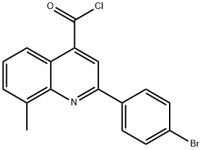 2-(4-bromophenyl)-8-methylquinoline-4-carbonyl chloride Struktur