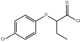 2-(4-chlorophenoxy)butanoyl chloride Struktur