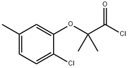 2-(2-chloro-5-methylphenoxy)-2-methylpropanoyl chloride Struktur