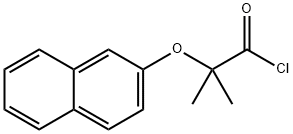 2-methyl-2-(2-naphthyloxy)propanoyl chloride Struktur