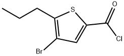 4-bromo-5-propylthiophene-2-carbonyl chloride Struktur