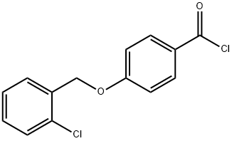 4-[(2-chlorobenzyl)oxy]benzoyl chloride Struktur