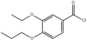 3-ethoxy-4-propoxybenzoyl chloride Struktur