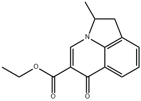 ethyl 2-methyl-6-oxo-1,2-dihydro-6H-pyrrolo[3,2,1-ij]quinoline-5-carboxylate Struktur