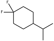 1,1-Difluoro-4-isopropylcyclohexane Struktur