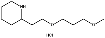 3-Methoxypropyl 2-(2-piperidinyl)ethyl etherhydrochloride Struktur