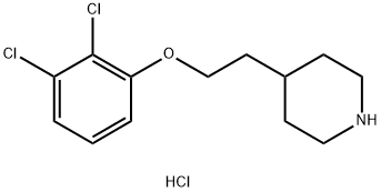 4-[2-(2,3-Dichlorophenoxy)ethyl]piperidinehydrochloride Struktur