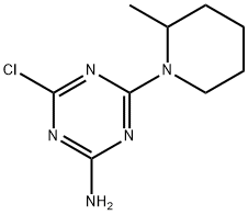 4-Chloro-6-(2-methyl-1-piperidinyl)-1,3,5-triazin-2-amine Struktur